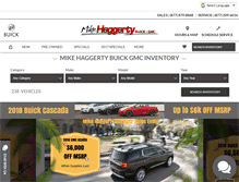 Tablet Screenshot of haggertycars.com